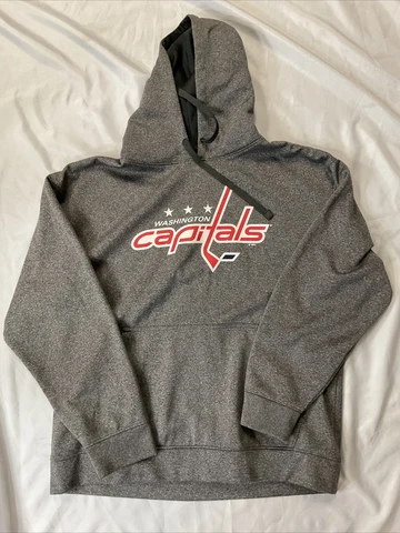 Washington Capitals Knights Apparel Hooded Pullover Sweater Jumper XL Polyester Cover