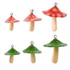 Delicate Mushroom Components for Cellphone Keychain Bag Hangings Decoration