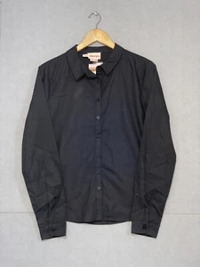 BNWT Showpo Womens The Boss Shirt Black Button Up Collared Size 12 - Picture 1 of 4