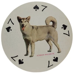 ALASKAN MALAMUTE Berühmte Hunde der Welt einzelne Vintage Spielkarte Hongkong - Bild 1 von 2
