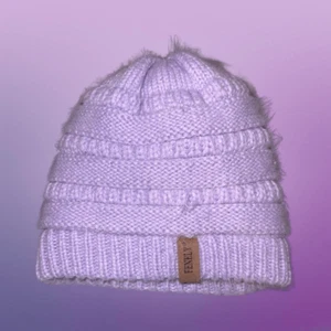 Gorro térmico Fenely Infantil Bebé Invierno Tejido Grueso Cálido Forrado de Vellón Lila Niño - Imagen 1 de 3