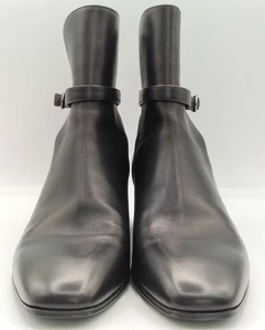 SAINT LAURENT Boots 717452 Belt included Boots Leather Black Size 43 - Picture 1 of 20