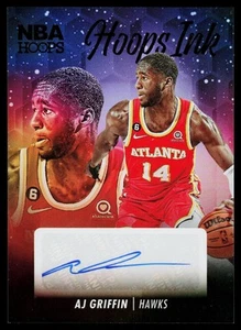 AJ Griffin 2023-24 Hoops Hoops Ink AU Atlanta Hawks Auto - Picture 1 of 2