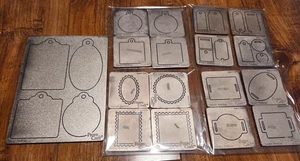 Cuttlebug large die lot - 2" die sets, tags, frames, buckle tags, mini  tags - Picture 1 of 1