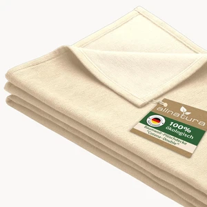 Allnatura Cotone-Double Coperta Peluche 140x200 cm Naturale 100% Cotone Biologico - Foto 1 di 17