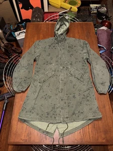 Vintage US Military Night Camouflage Desert Fishtail Parka Hooded Size Medium 01 - Picture 1 of 12