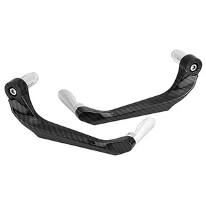 MF4531 Protezione Leva Freno Frizione Cromo Carbon Look Universale Moto Scooter - Foto 1 di 8