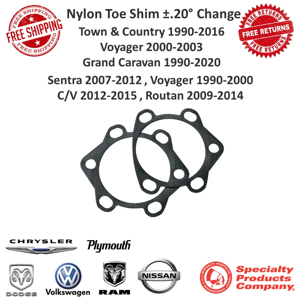 Cuña de nailon SPC +/- 0,20 puntera para Grand Caravan Voyager Sentra Routan C/V #71721 Foto 1 de 4