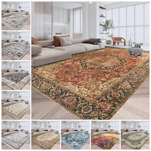 Extra Large Traditional Rugs Non Slip Hallway Runner Living Room Bedroom Carpets - Picture 1 of 155