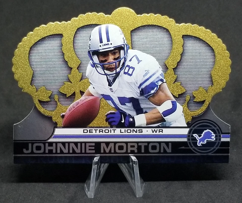 Johnnie Morton 2001 Crown Royale Detroit Lions NFL Football #52 Sports Cards - Image 1 of 4