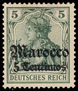 GERMAN OFFICES in MOROCCO 34 - Germania "1906 Provisional" (pb39298) - Picture 1 of 1