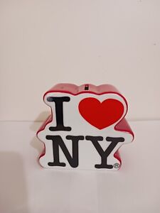 NEW YORK I LOVE NY BANK APPROXIMATELY 6” HEIGHT, 3” WIDE, GREAT CONDITION 