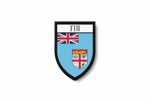 PATCH PATCHES EMBLEM IRON ON GLUE PRINT FLAG world crest fiji - Picture 1 of 1