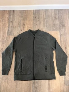 Abercrombie & Fitch Men’s Bomber Jacket – Medium, Black, Lightweight Sweat Style - Picture 1 of 3