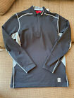 Nike Mens Pro Combat 1/4 Zip Hyperwarm Dri Fit Max Jacket Med Black Gray - EUC!