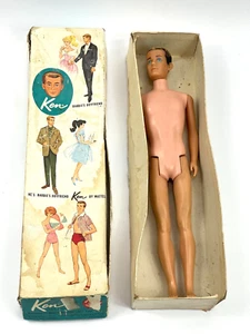 Vintage 1960 Ken Doll Blue Eyes with Original Barbie's Boyfriend Box - Picture 1 of 7