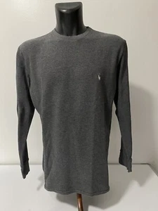 Polo Ralph Lauren Men's Waffle-Knit Gray Crew Neck Thermal Size XL  - Picture 1 of 12