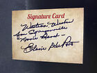 ELAINE DuPONT (GHOST OF DRAGSTRIP HOLLOW) SIGNED CARD, COA