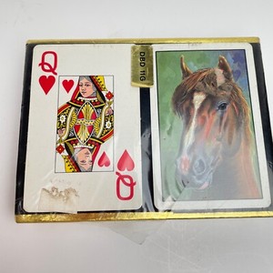 Vintage Horse Double Deck Fournier Playing Cards Made In Spain - Sealed