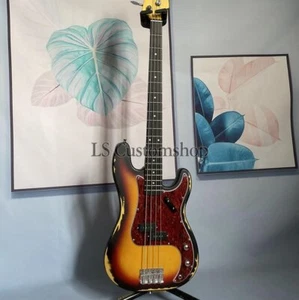 4 Strings Aged Precision Electric Bass Guitar 3 Color Sunburst 1960 Vintage II - Picture 1 of 6