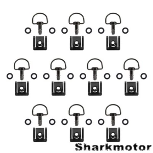 Motorcycle Fasteners Quick Release 1/4 Turn Fairing Dzus Panex 17mm Blackchrome - Picture 1 of 3
