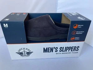 Dockers Slippers Memory Foam Indoor Outdoor Soles Temp Regulated Mens Med. 7-8 - Picture 1 of 5
