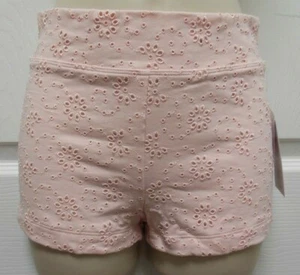 CAPEZIO Pink Eyelet Cotton Spandex Shorts Large child 11342C - Picture 1 of 5