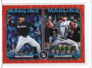2024 Topps Update Anthony Maldonado Eli Villalobos #US305 Orange Foil /299 RC - Picture 1 of 3