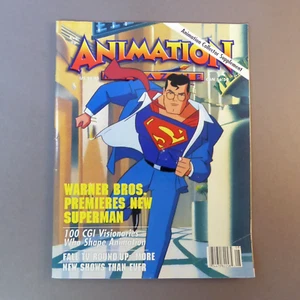 Animation Magazine Aug 1996 Warner Bros Superman, Rare - Imagen 1 de 9