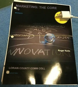 Marketing the Core Loose Leaf College 2018 McGraw Textbook Kerin 1-307-02713-X - Foto 1 di 4
