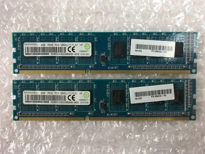 HP 655409-150 Ramaxel 4GB (2x 2GB) PC3-12800U DDR3-1600MHz Unbuffered RAM - Image 1 of 2