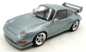 UT 1/18 Scale Diecast 9224E - Porsche 911 GT - Standox Silver/Blue - Picture 1 of 5