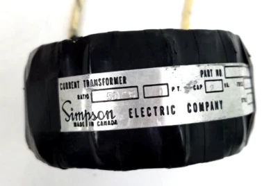 Transformador Simpson 1-111293 relación 50:5 estilo 1002 50-800 Hz *OPCIÓN AL DÍA SIGUIENTE* Foto 1 de 4