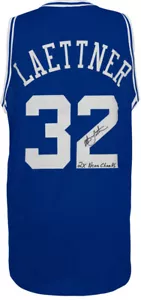 Christian Laettner Signed Blue Custom College Jersey w/2x NCAA Champs - (SS COA) - Picture 1 of 1