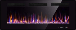 36" Electric Fireplace with Timer/Multicolor Flames/Touch Screen/Remote Control - Picture 1 of 6