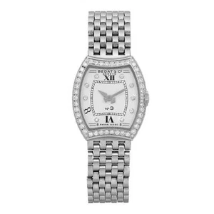 Bedat No. 3 Steel Tonneau Steel Silver Dial Ladies Quartz Watch 304.051.109 - Picture 1 of 5