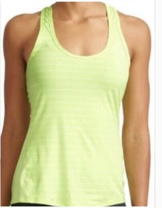 ATHLETA RIBBED RACERBACK TANK TOP NEON GREEN SIZE SMALL - Picture 1 of 7