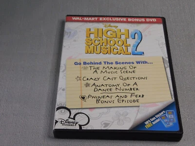 HIGH SCHOOL MUSICAL 2: 🌟WAL*MART EXCLUSIVE BONUS DVD🌟📀🎤🎶🎼🤩 (2007) - Image 1 of 2