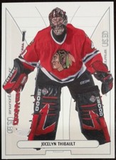 2002 - 2003 ITG Used Jocelyn Thibault Shimmer Veteran #111 Hockey Card