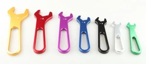 AN3 4 6 8 10 12 16 AN ALUMINUM FITTING WRENCH SET SINGLE ENDED SPANNER 7PC - Imagen 1 de 12
