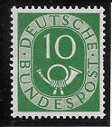 #BRD0128# BRD 1951: Posthorn-Einzelwert 10 Pf, Nr. 128 postfrisch **