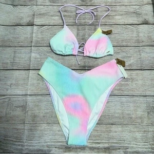 Neu mit Etikett Pink Victoria's Secret Batik-Bikini Pastell Größe M - Bild 1 von 14