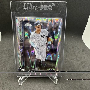 2025 Topps cromo refractor Raywave Aaron Judge #99 Yankees - Imagen 1 de 2