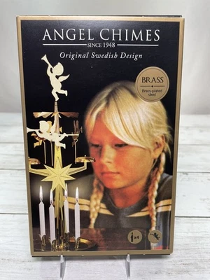 Campanas de ángel - Diseño sueco original - Acero chapado en latón con 4 velas - NUEVO Foto 1 de 4