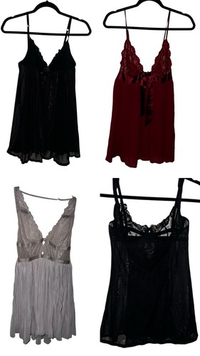 UNDERCOVER Lotto 4 pezzi vintage Y2K Victorias Secret M L 34 C abiti babydoll