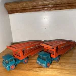 2-Vintage Matchbox Lesney - Trasportatore Auto King K-8 Guy Warrior - Ruote Grigie - Foto 1 di 9