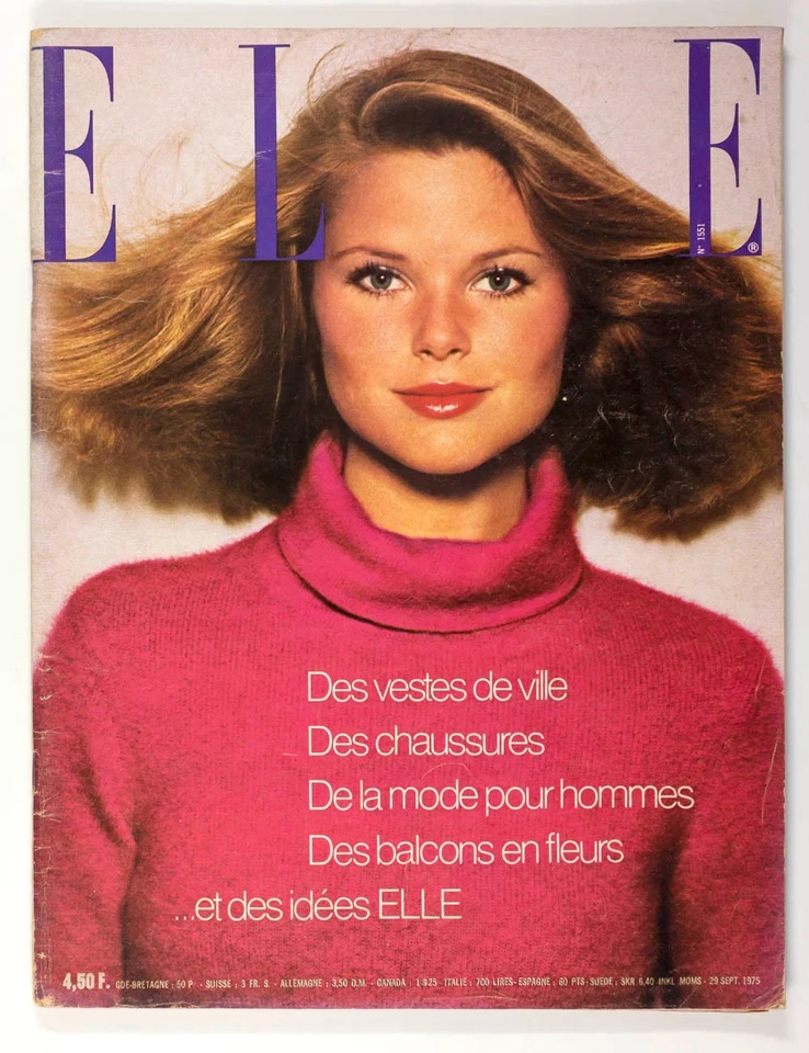 CHRISTIE BRINKLEY Duffy PAOLO ROVERSI Liz Bijil ELLE magazine 29 September 1975 - Image 1 of 4