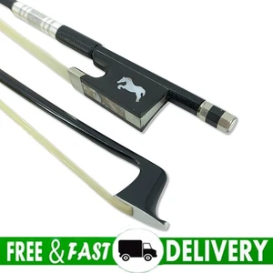 4/4 Full Size Advanced Straight Carbon Fiber Violin Bow Pernambuco Horsehair - Picture 1 of 12