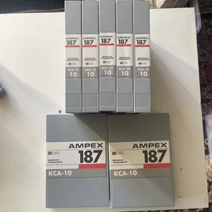 Lot of 7x Ampex U-matic 187 KCA-10 Videocassettes NEW Unused RARE - Picture 1 of 9