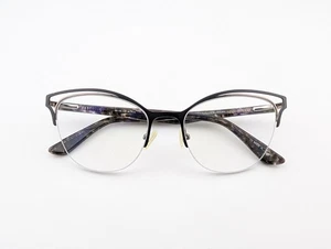 Wittnauer Eyeglasses, Frames Only, Wilma, 51-18-140, Metal/Plastic, Black - Picture 1 of 19